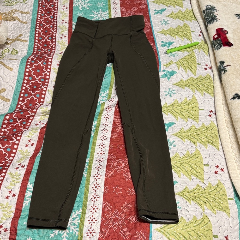Lululemon Athletica Dark Green Leggings